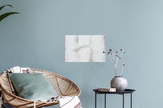 Sticker Muursticker Structure en béton - Structure en béton avec des tons gris - 30x20 cm - feuille adhésive autocollante - sticker mural repositionnable