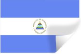 Muurstickers - Sticker Folie - Vlag Nicaragua - 30x20 cm - Plakfolie - Muurstickers Kinderkamer - Zelfklevend Behang - Zelfklevend behangpapier - Stickerfolie