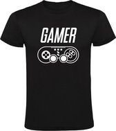 Gamer Heren t-shirt | Zwart | Joystick | Controller | Game Console | Computerspel | Game Computer | Videogame | Videospel