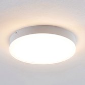 Lindby - LED plafondlamp- met dimmer - 1licht - aluminium, acryl - H: 3.4 cm - wit - Inclusief lichtbron