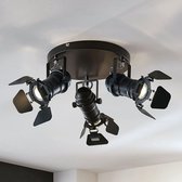 Lindby - plafondlamp - 3 lichts - metaal - H: 26.5 cm - GU10 - zwart
