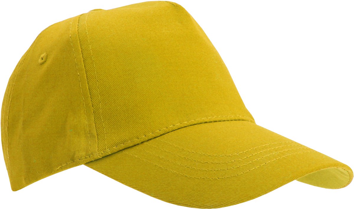 SOLS Unisex Buzz 5 Panel Baseball Cap (Goud)