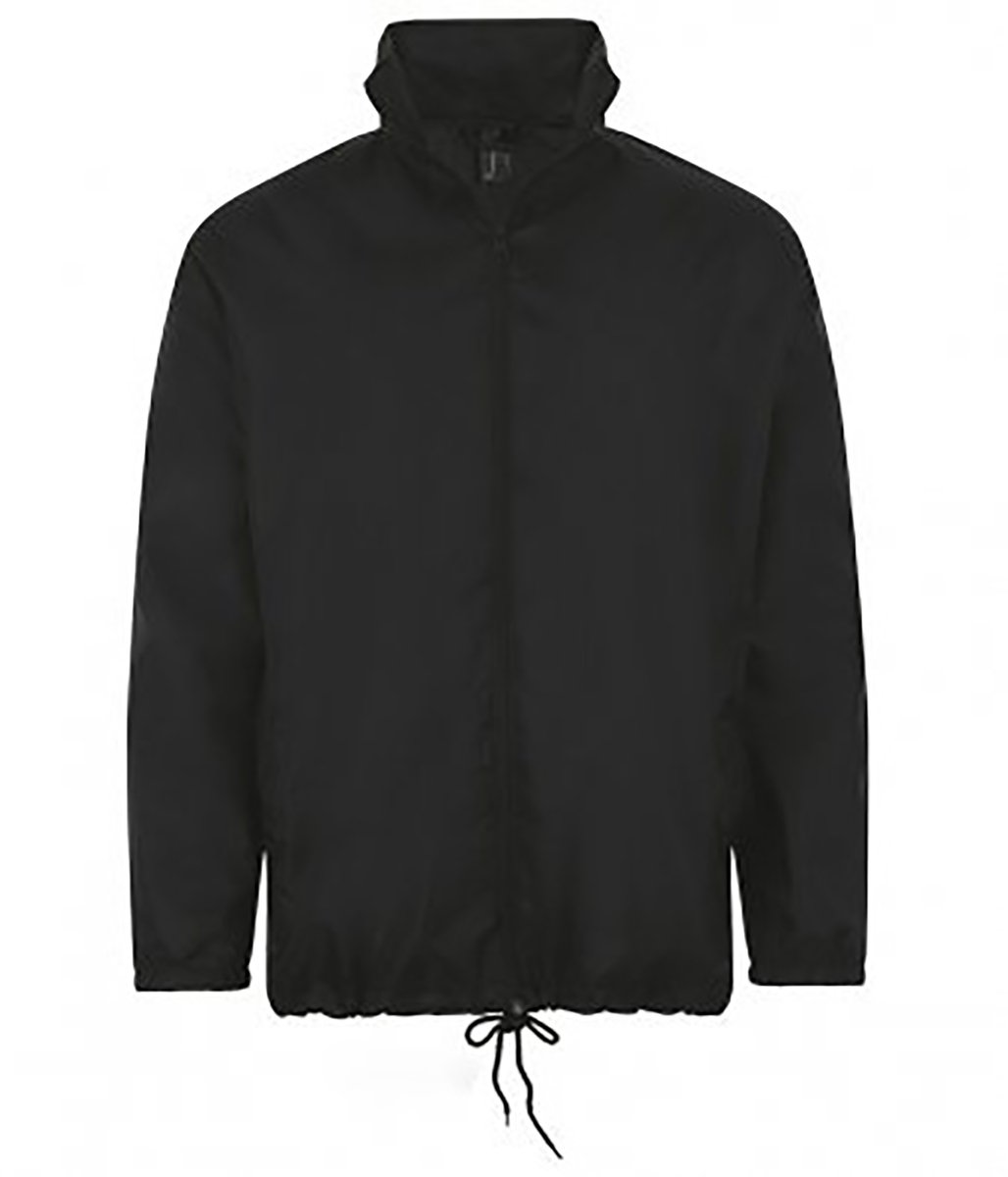SOLS Unisex Shift Showerproof Windbreaker Jasje Zwart