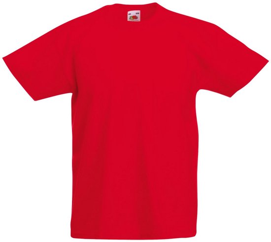 Fruit Of The Loom Original T-shirt à manches courtes pour enfants / enfants (rouge)
