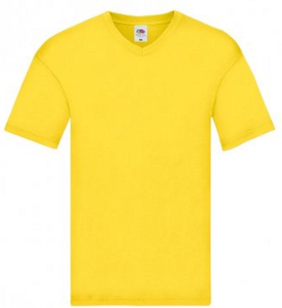 Shirt Heren T Shirt Okergeel V Hals T Shirts Heren Fruit Of The
