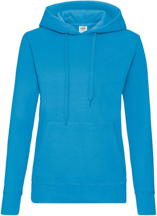 Fruit of the Loom - Lady-Fit Classic Hoodie - Azuur Blauw - XL