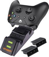 Dragonwar Xbox One Dual Charging Dock - ruimte voor 2 batterijen - Xbox One controller