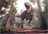 Dinosaurus T-Rex moederliefde - Foto op Posterpapier - 70 x 50 cm (B2)