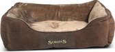 Scruffs Chester Box Bed - Hondenmand Zacht en Stevig - Anti-Slip - Wasbaar - Bruin - XL
