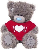 Knuffel - Beer - I heart you - 13cm