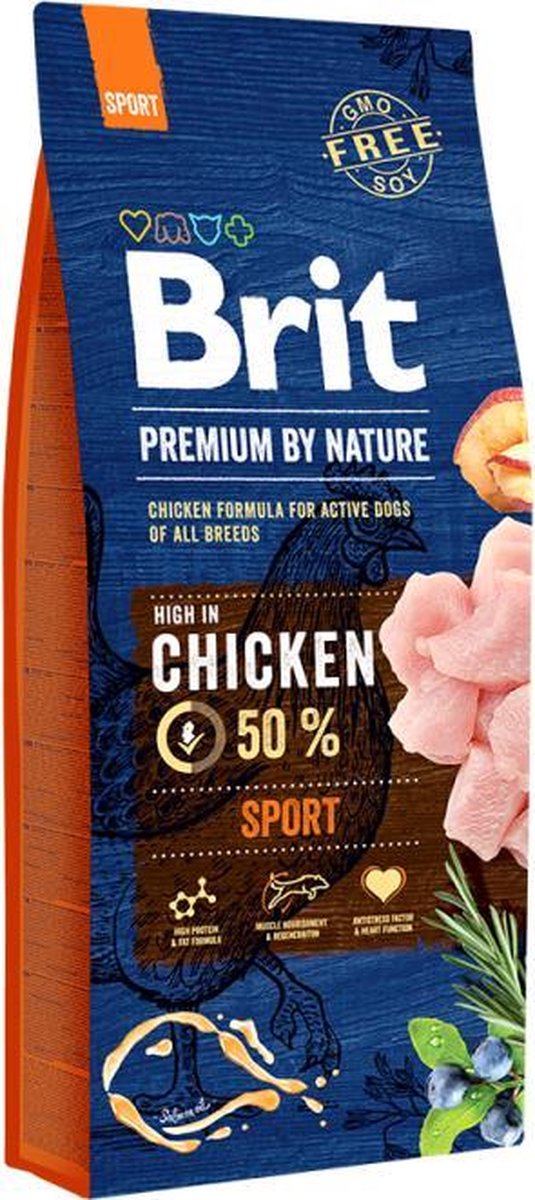 Brit Brit Premium by Nature hondenvoer Sport 15 kg - Hond