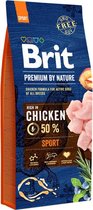 Brit Premium by Nature hondenvoer Sport 15 kg - Hond