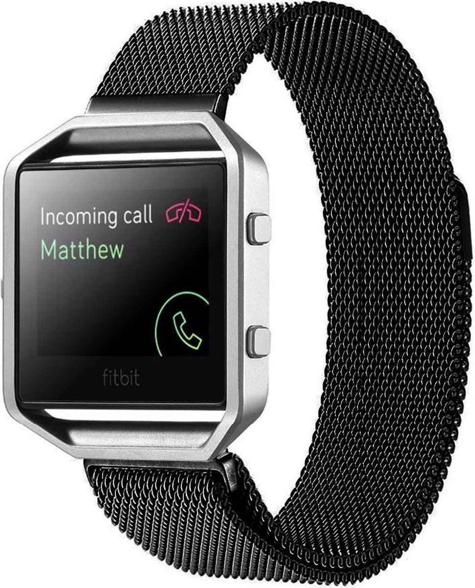 HIPFIT Milanees bandje - Fitbit Blaze - Zwart