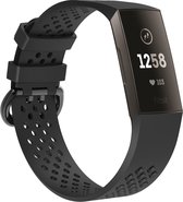 Fitbit charge 3 & 4 sport point band - zwart - ML - Horlogeband Armband Polsband