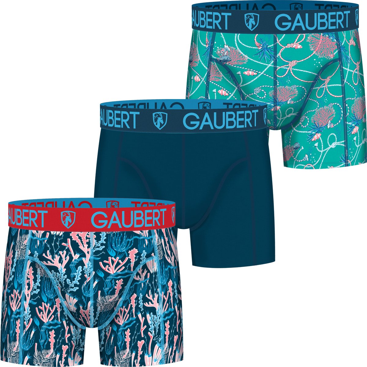 Gaubert 3 pak heren boxershorts set 2 - Veelkleurig - XL