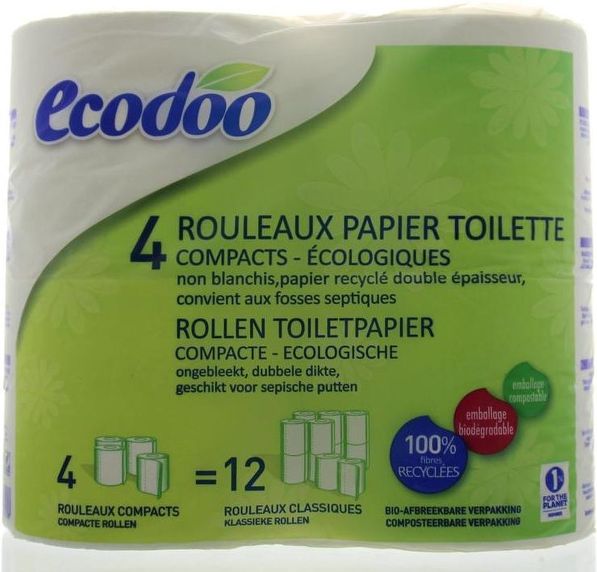 Ecodoo Papier toilette 4 pièces
