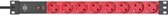 Brennenstuhl BN-1390007118 Stekkerdoos 2 M Zwart/rood - Schuko