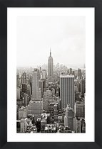 JUNIQE - Poster met houten lijst Los Angeles -13x18 /Wit & Zwart