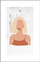 Walljar - Blond Bob - Muurdecoratie - Poster