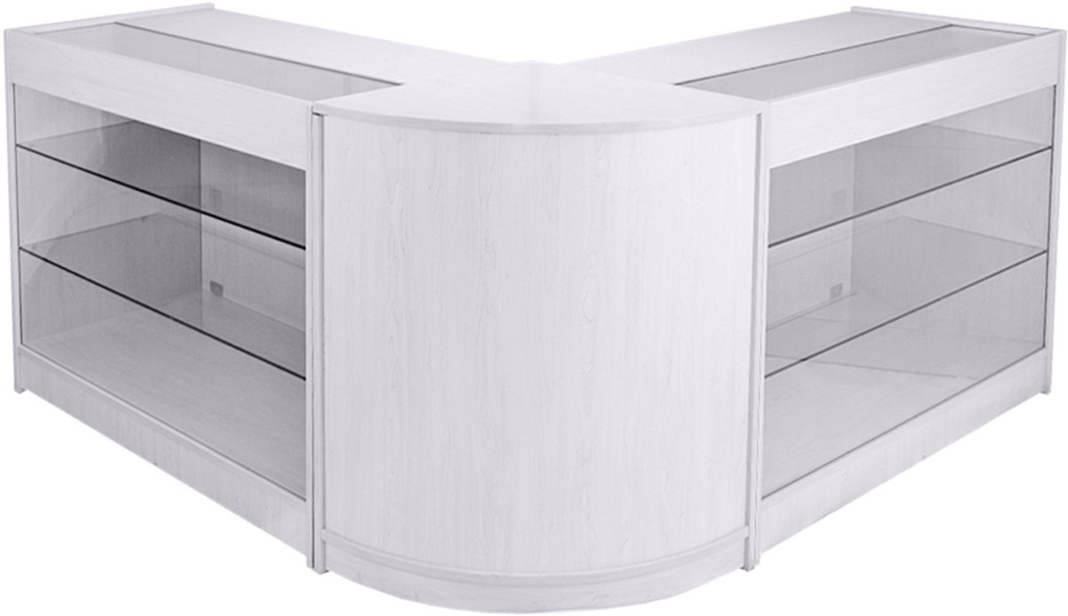 Capricorn Glanzend Witte Toonbank Set
