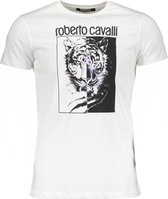 Roberto Cavalli T-shirt Wit XL Heren