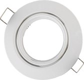 Groenovatie Inbouwspot - Rond - Kantelbaar - MR16 Fitting - Ø 90 mm - Mat Wit