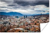 Poster Wolkendek boven Sarajevo Bosnië en Herzegovina - 120x80 cm