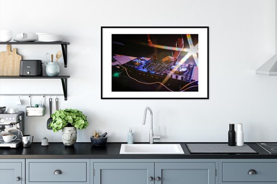 Fotolijst incl. Poster - Mengpaneel met een fel licht op de achtergrond - 90x60 cm - Posterlijst