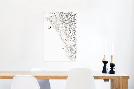 Affiche forme gouttes sur verre 60x90 cm - Tirage photo sur affiche (décoration murale salon / chambre)