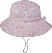 Zonnehoedje roze zeepaardje baby meisje dreumes (6-24 maanden) - zomer hoed - 50 cm