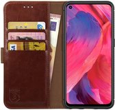 Rosso Element Oppo A74 5G Hoesje Book Cover Wallet Bruin