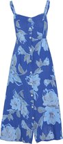 Cassis - Female - Linnen jurk met bloemenprint  - Bic blauw