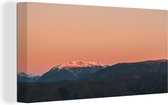 Canvas schilderij 160x80 cm - Wanddecoratie Zonsopgang in het Nationaal park Kahurangi in Nieuw-Zeeland - Muurdecoratie woonkamer - Slaapkamer decoratie - Kamer accessoires - Schilderijen