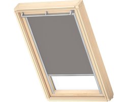 VELUX Origineel Verduisterend Rolgordijn (DKL), Zilveren Kozijn, 6, C04, Grijs