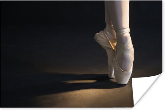 Poster Close-up balletschoenen - 30x20 cm