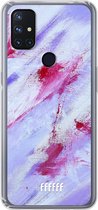 6F hoesje - geschikt voor OnePlus Nord N10 5G -  Transparant TPU Case - Abstract Pinks #ffffff
