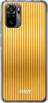 6F hoesje - geschikt voor Xiaomi Redmi Note 10 Pro -  Transparant TPU Case - Bold Gold #ffffff