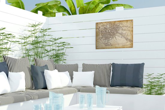 Illustration d'une ancienne carte de Berlin affiche de jardin 40x30 cm - petit - Toile de jardin / Toile d'extérieur / Peintures d'extérieur (décoration de jardin)