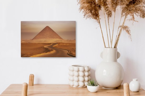 Pyramide rouge de Snofroe à Dashur en Egypte 30x20 cm - petit - Tirage photo sur toile (Décoration murale salon / chambre)