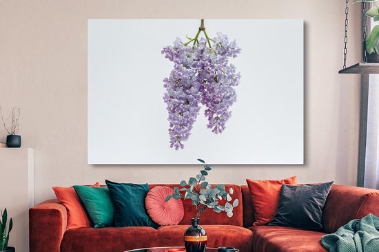 Tableau sur Toile Un Bouquet de Lilas Suspendus - 150x100 cm - Décoration murale