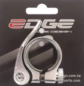 Zadelpenklem Edge ø34.9 aluminium met snelspanner - zilver