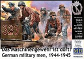 1:35 Master Box 35218 German Military Men 1944-45 - Das Maschinengewehr ist dort! - Figures Plastic Modelbouwpakket