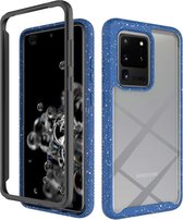 Voor Samsung Galaxy S20 Ultra schokbestendige sterrenhemel PC + TPU beschermhoes (blauw)