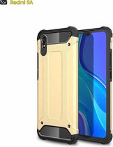 Voor Xiaomi Redmi 9A Magic Armor TPU + pc combinatiebehuizing (goud)