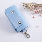 2 STUKS lederen autosleutel Cover Key Case (blauw)