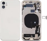 Batterij-achterklep (met zijknoppen en aan / uit-knop + volumeknop Flexkabel en draadloze oplaadmodule & motor & oplaadpoort & luidspreker & kaarthouder & cameralensdeksel) voor iPhone 11 (wi