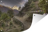 Tuindecoratie Zonsopgang aan Mount Everest in Nepal - 60x40 cm - Tuinposter - Tuindoek - Buitenposter