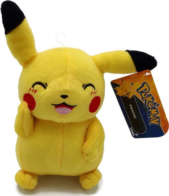 Pokemon - Pikachu - Knipoog - Pluche Knuffel (Tomy) - 20 cm | bol.com