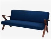 Sternzeit Bank Retrostar 4-zits 200cm velvet marine blauw