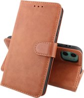 Giuliano - iPhone 11 Hoesje - Lederen BookCase Hoesje - Cognac